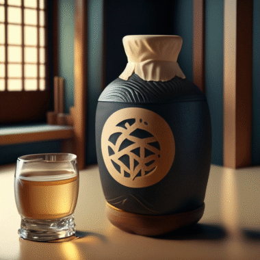 Saké Rosewood bottle